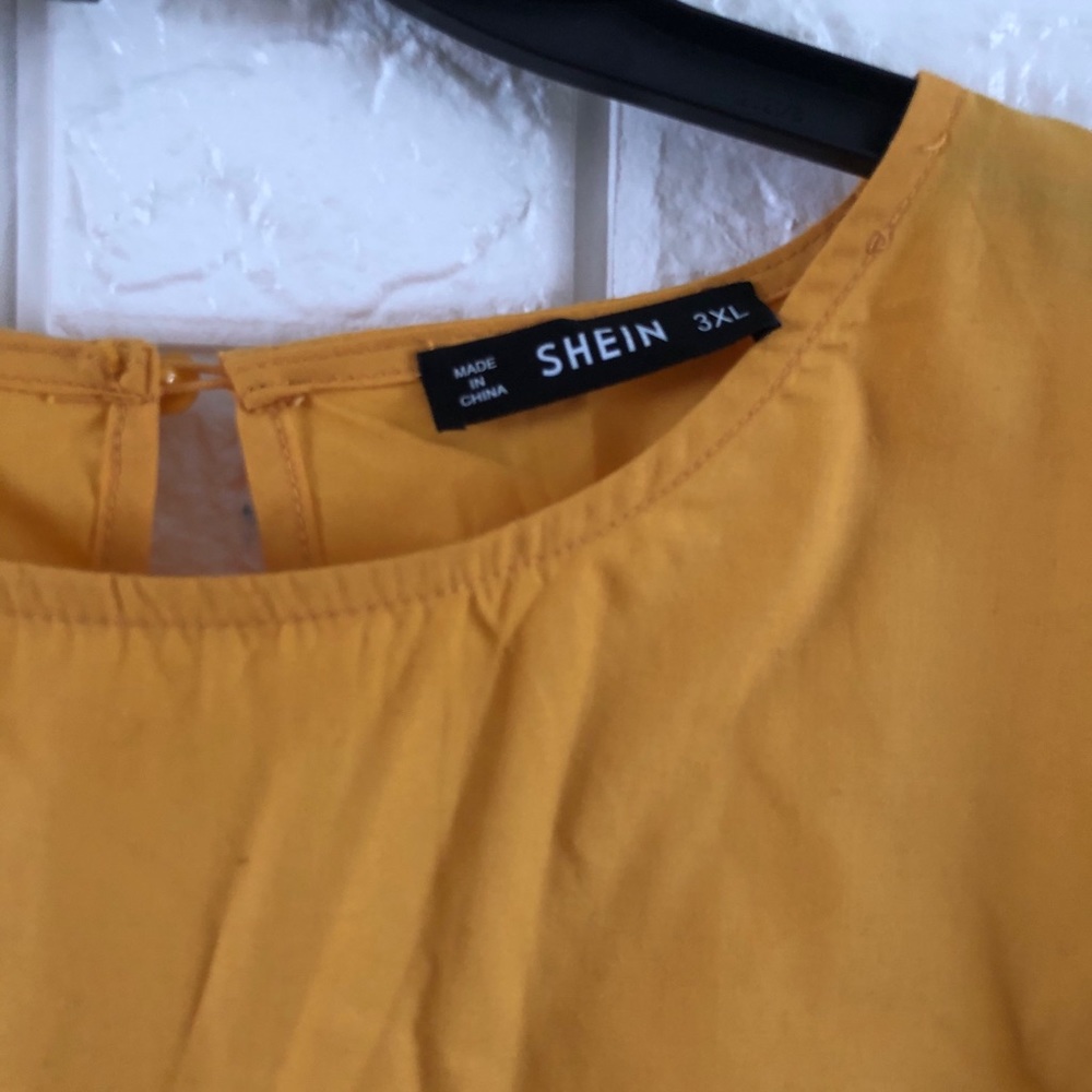 Yellow Peplum Top